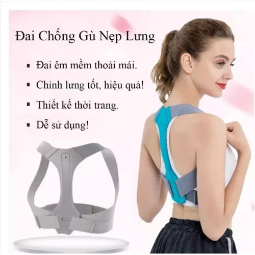 Đai Chống Gù Chỉnh Lưng Cho Người Lớn, Cả Nam Và Nữ - Đai Nẹp Nhựa