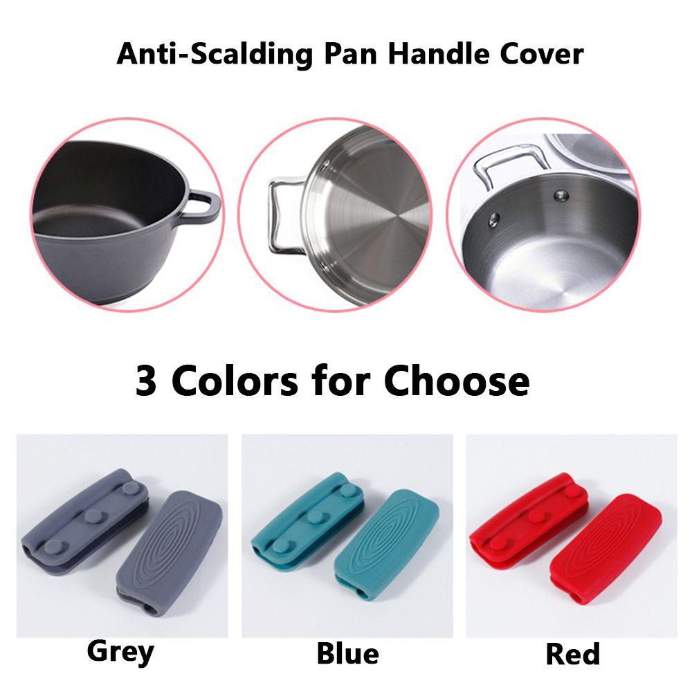 Bộ 2 Cặp Vỏ Bọc Tay Cầm Nồi Chảo Chiên Bằng Silicone Tiện Dụng