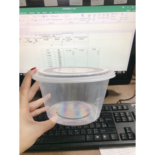 Hộp nhựa Thực phẩm Tròn 750ml