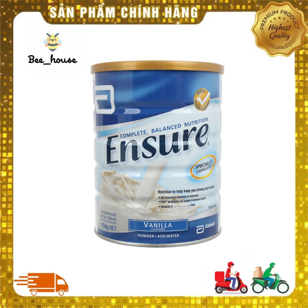 Sữa Ensure Úc 850g, Ensure Đức 400g giúp tăng cường hệ miễn dịch toàn diện cho cơ thể - 𝐁𝐞𝐞 𝐡𝐨𝐮𝐬𝐞