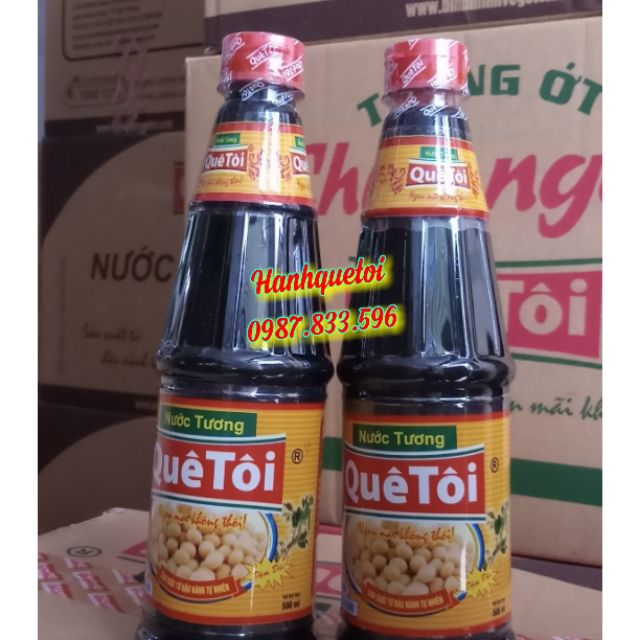 NƯỚC TƯƠNG xì dầu QUÊ TÔI chai 250ML