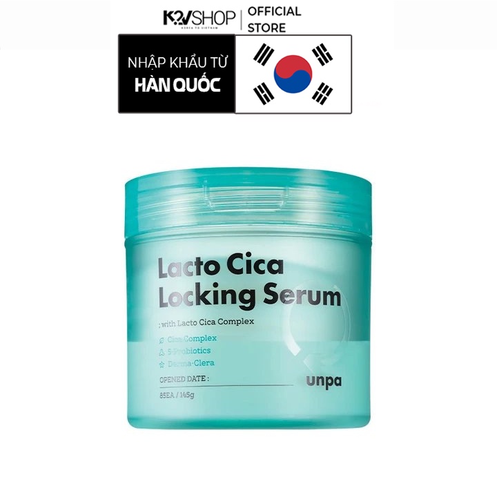 Serum Dạng Miếng Giúp Làm Dịu, Phục Hồi Da Và Ngừa Mụn Unpa Lacto Cica Locking Serum 145g