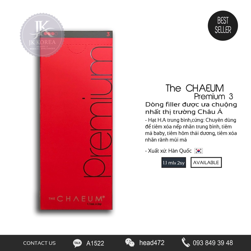 [Chính Hãng] The CHAEUM - Filler nằm trong TOP tiêu thụ trên thị trường (Hộp 2cc)