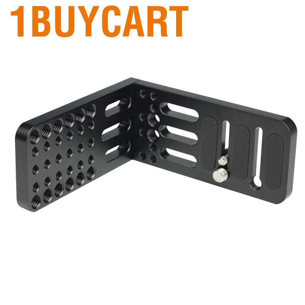 1buycart Quick release plate for video camera  L-shaped quick in aluminum alloy universal use with