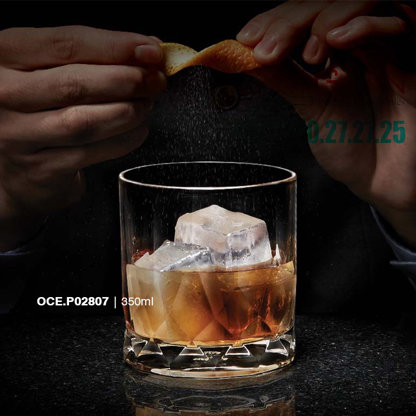 Ly Thủy Tinh Ocean Connexion Double Rock 350ml | Nhập Khẩu Thái Lan