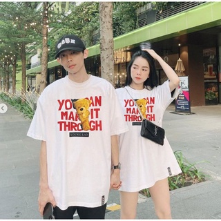 🍑 Áo Thun Say Happy decal gấu và chữ 🍑
