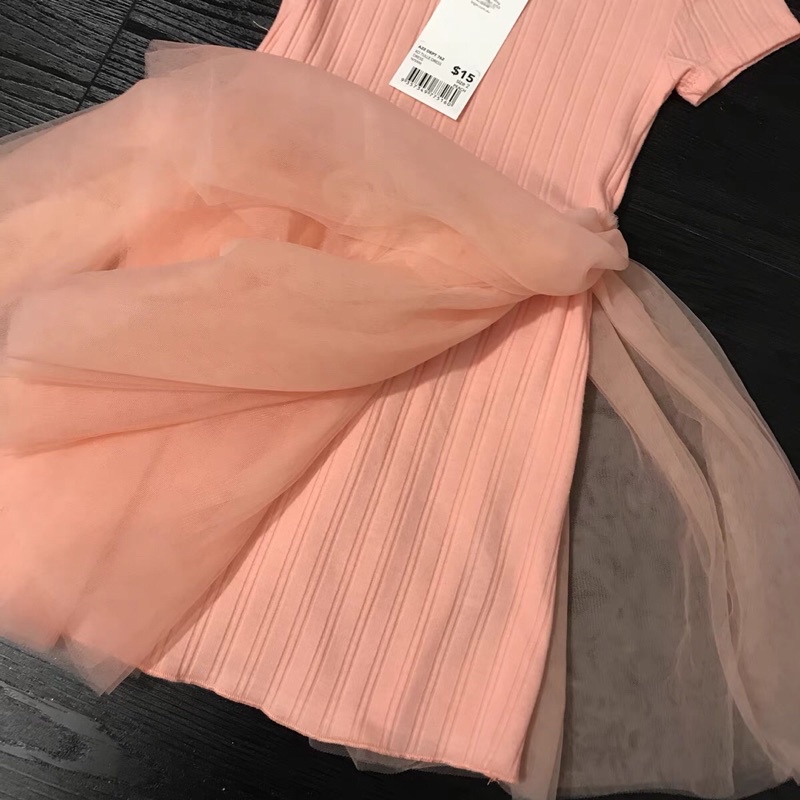 Đầm liền áo bé gái Kid 1-7 tuổi 🌈 Áo váy cotton thun mềm xuất dư 02223