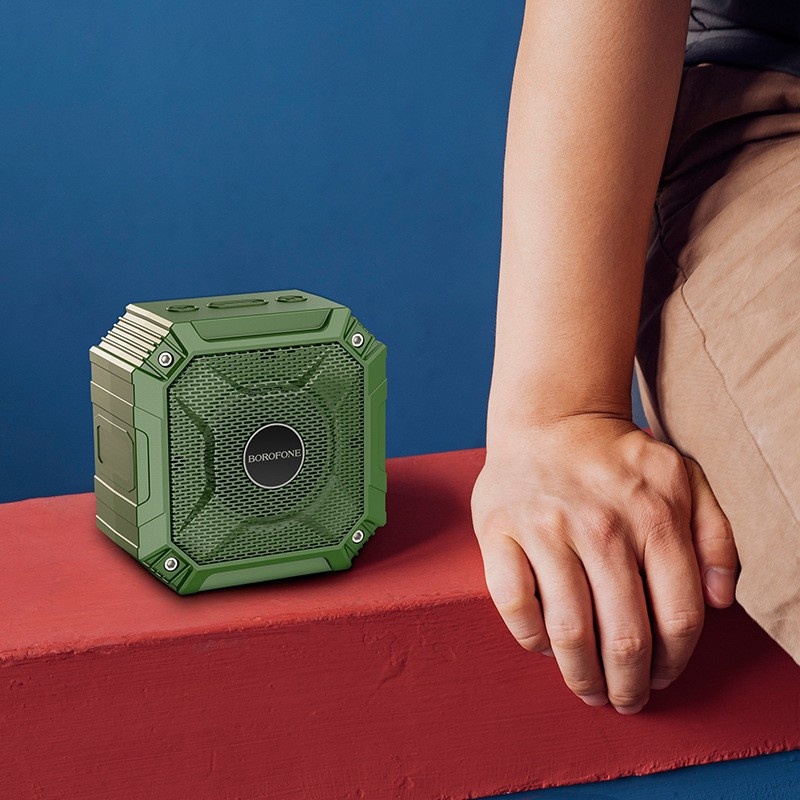 Loa bluetooth Borofone BP6 phong cách thể thao có móc treo chính hãng, âm thanh siêu hay