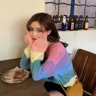 ÁO LEN CẦU VỒNG ULZZANG