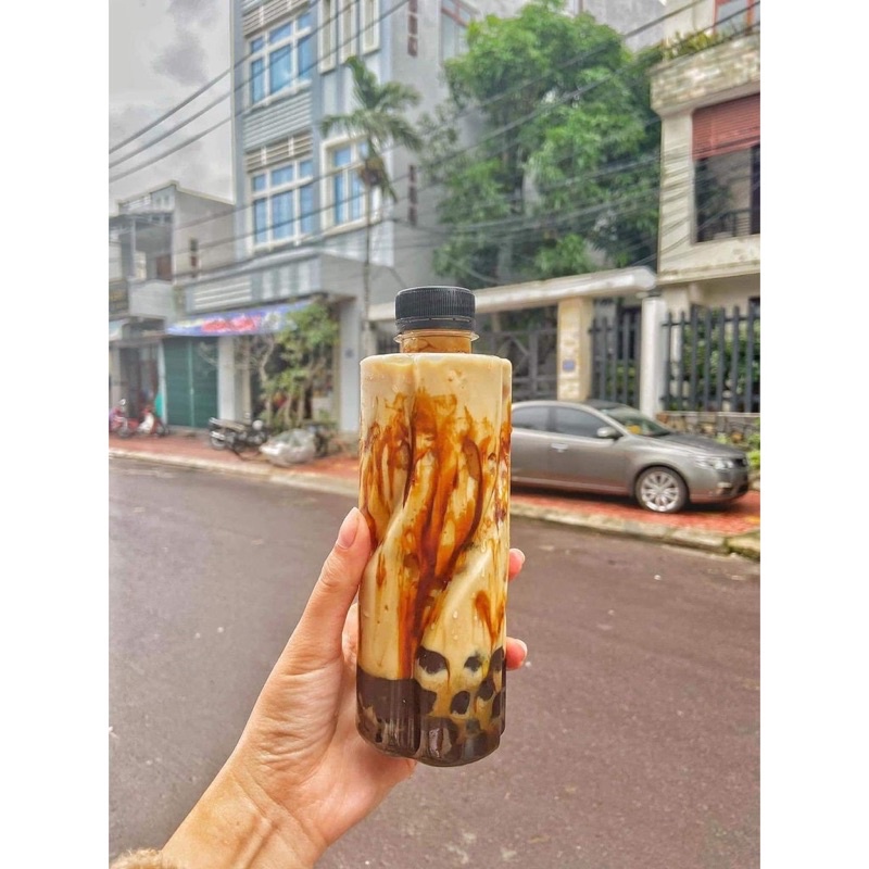 Set pha trà sữa Phúc Long, Thái xanh/đỏ, Đậu biếc, Đường đen - 500g