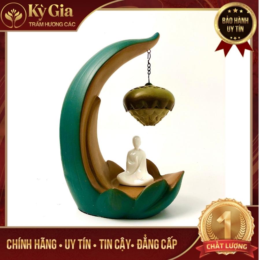 Thác Khói Trầm Hương Kỳ Gia AGARWOOD Cao Cấp Hoa Sen Treo