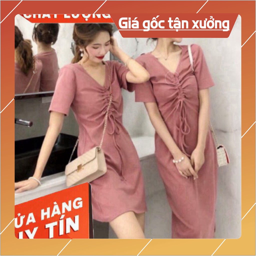 váy rút ngực cổ tim