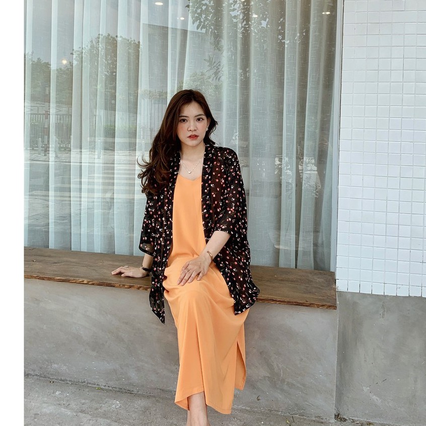Áo khoác kimono hoa nhí | BigBuy360 - bigbuy360.vn