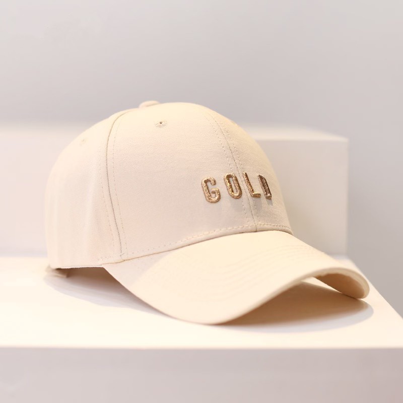 [Mã FAMARAL1 giảm 10K đơn 50K]Mũ Lưỡi Trai Nón Kết Nhung Cao Cấp Thêu Chữ Gold 428 Phong Cách Nam Nữ
