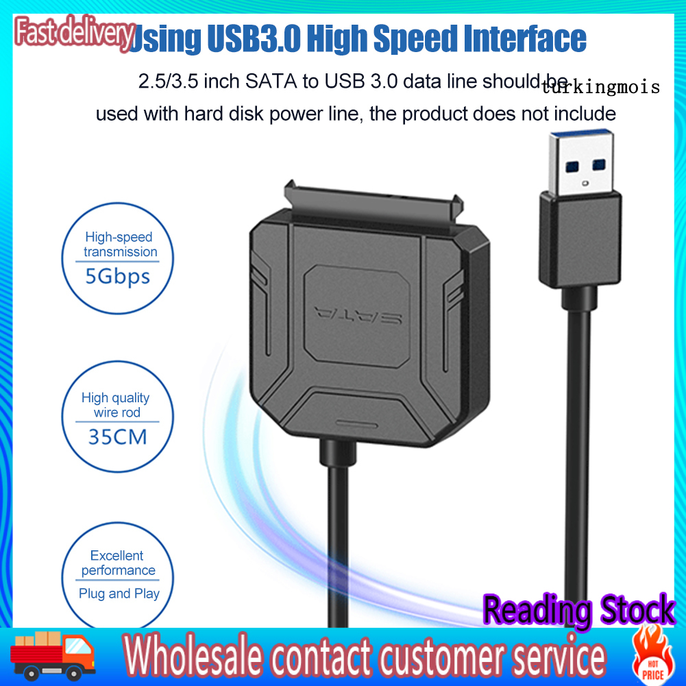 Cáp Chuyển Đổi Ổ Cứng Sata Sang Usb 3.0 2.5 / 3.5 Inch Tiện Dụng