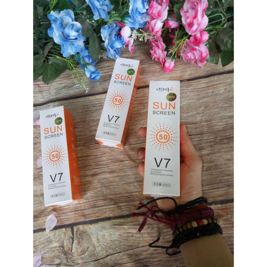 KEM CHỐNG NẮNG DẠNG XỊT Sun Screen V7 BẢO VỆ DA VÀ DƯỠNG TRẮNG DA