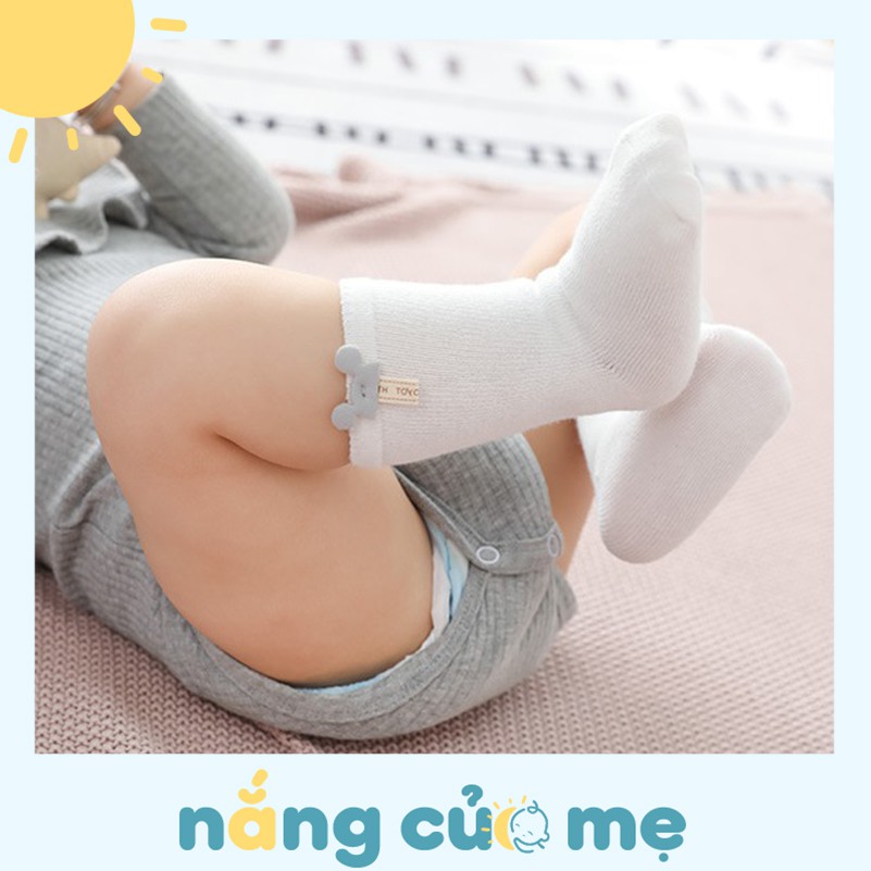 Set 7 đôi tất vớ cho bé sơ sinh đến 3 tuổi chất cotton mềm mại dày dặn, họa tiết chuột dễ thương - Nắng Của Mẹ_CHUOTDAY