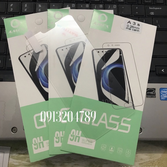 Kính cường lực oppo A3s /A5 chống xước , chống vỡ màn hình