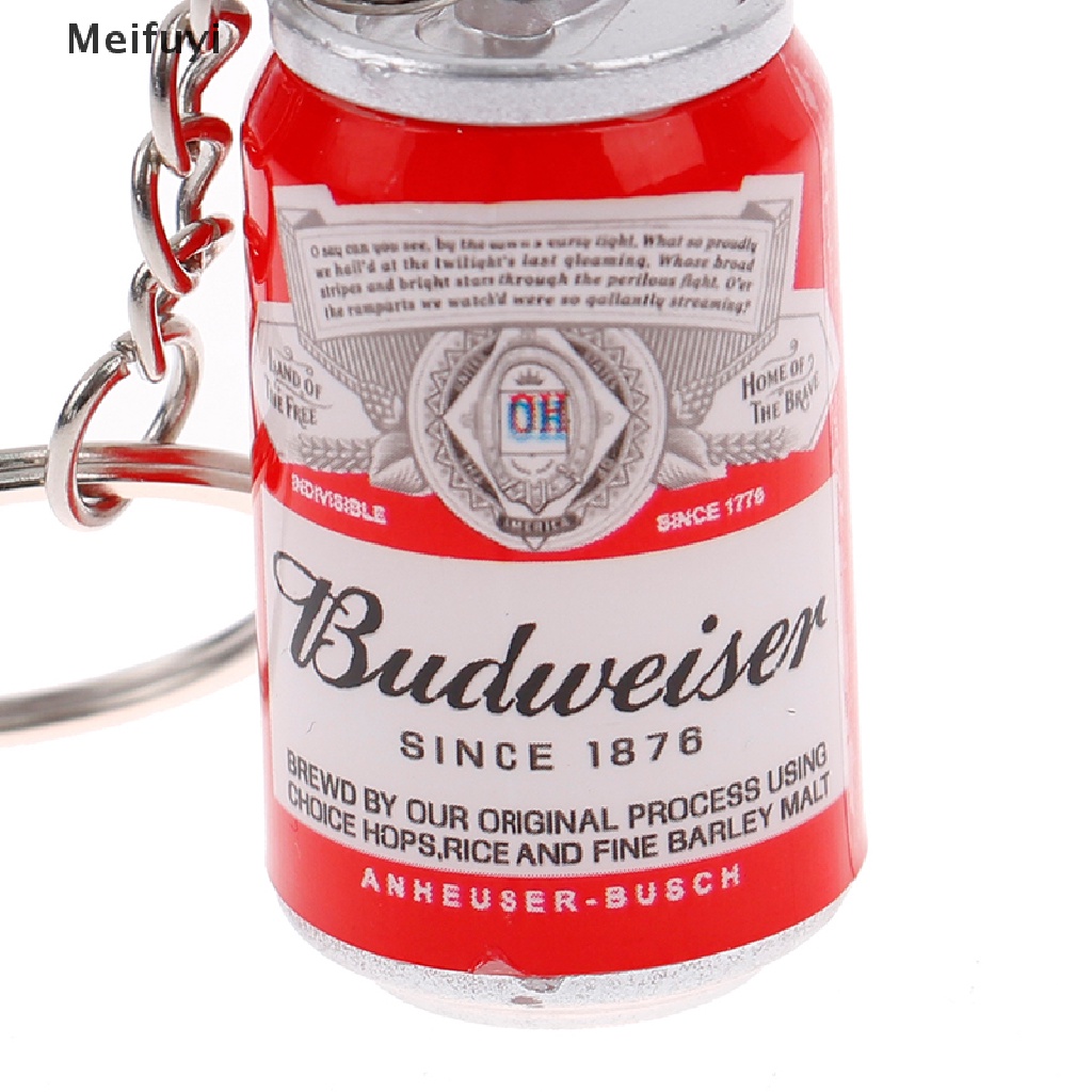 [Meifuyi] Simulation Canned Beer Keychain Beer Can Keyring Couples Cool Backpack Decor COD
