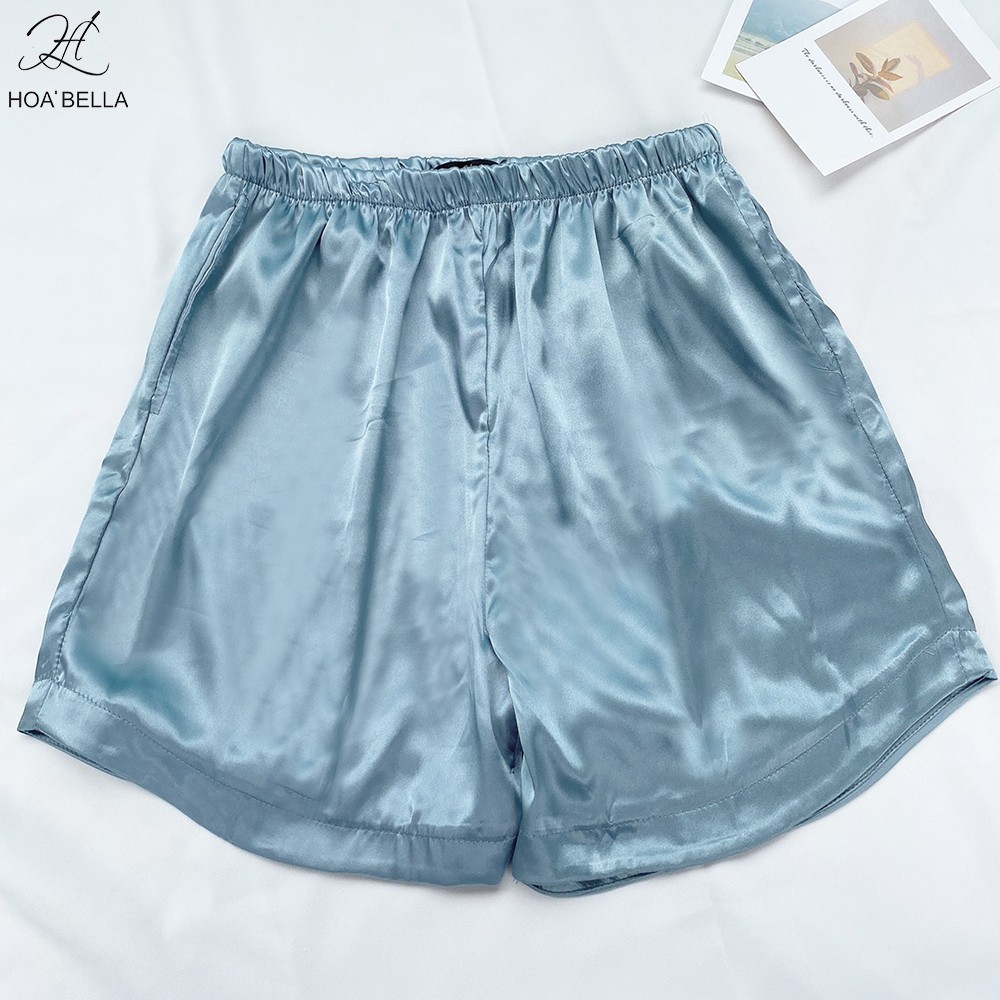 [Mã LT50 giảm 50k đơn 250k] Quần Short Nữ HOABELLA Lụa Satin Cao Cấp Mềm Mịn Thoáng Mát