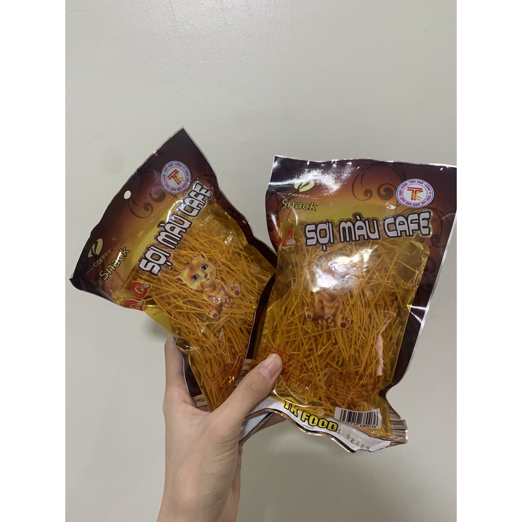 Đồ ăn vặt sợi màu cafe tuổi thơ công trường cay cay dumbum tiểu dần Chip snacks