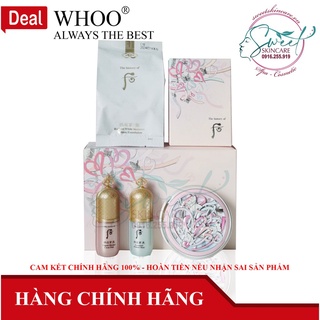 Set phấn nước Whoo Radiant White moisture cushion foundation