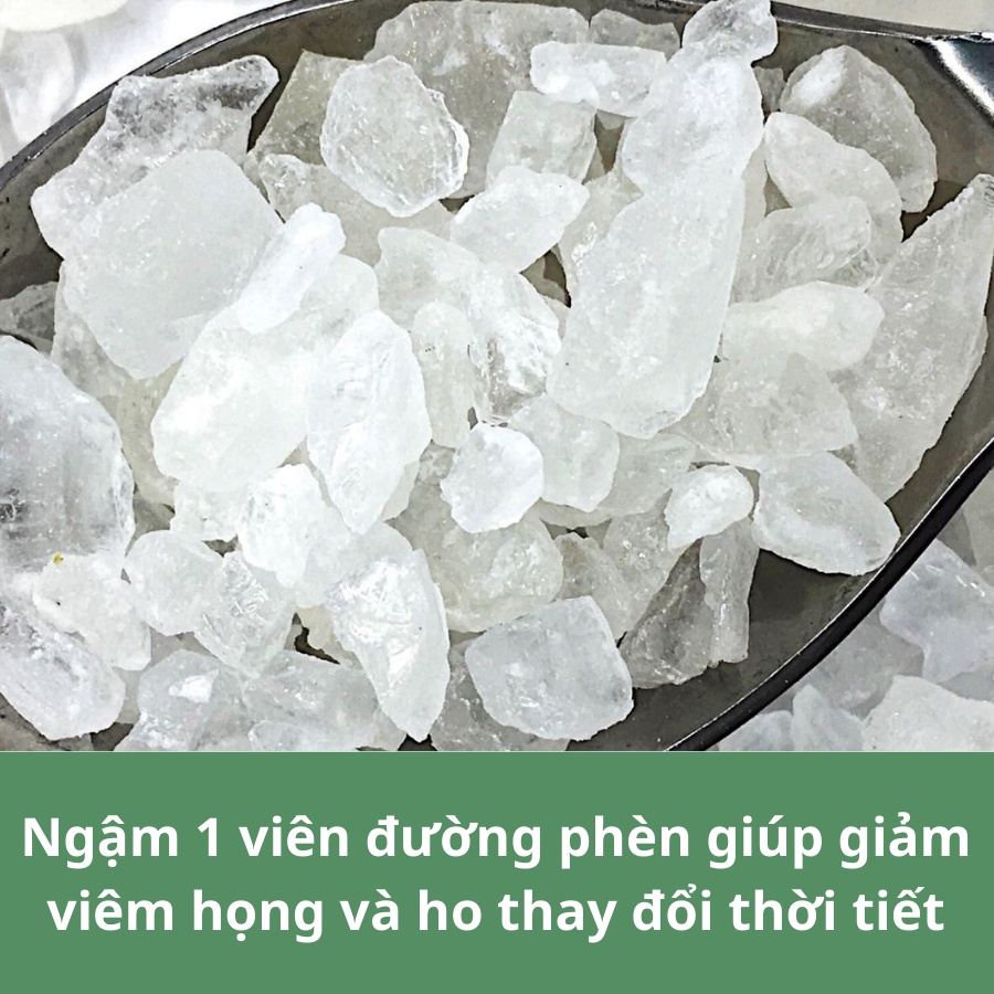 Đường Phèn Trắng Tinh Luyện, Đường Phèn Kết Tinh Tự Nhiên Nấu Chè Chưng Yến Pha Trà