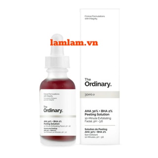 Tẩy Tế Bào Chết Mặt The Ordinary AHA 30% + BHA 2% Peeling Solution 30ml