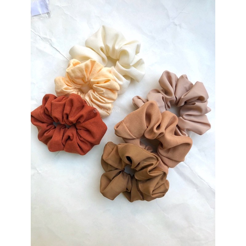 Scrunchies Tông Màu Nâu Be (Chọn màu theo số)