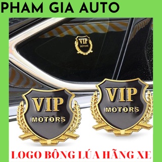 Logo bông lúa thương hiệu hãng xe giá BỘ 2 CHIẾC trang trí ô tô