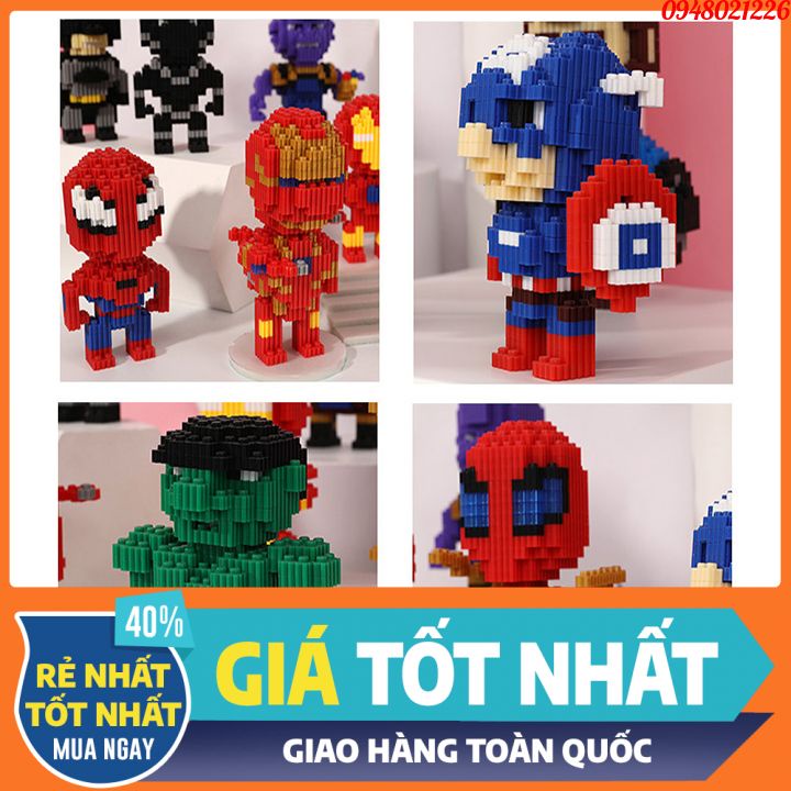 Bộ xếp hình cho bé combo 2 Lego nhân vật hoạt hình bé yêu thích ✨Free Ship✨