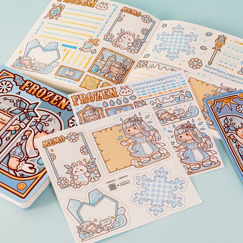 Sticker Dán Trang Trí Sổ Tay / Nhật Ký / Sổ Tay Hình Vuông Nhỏ