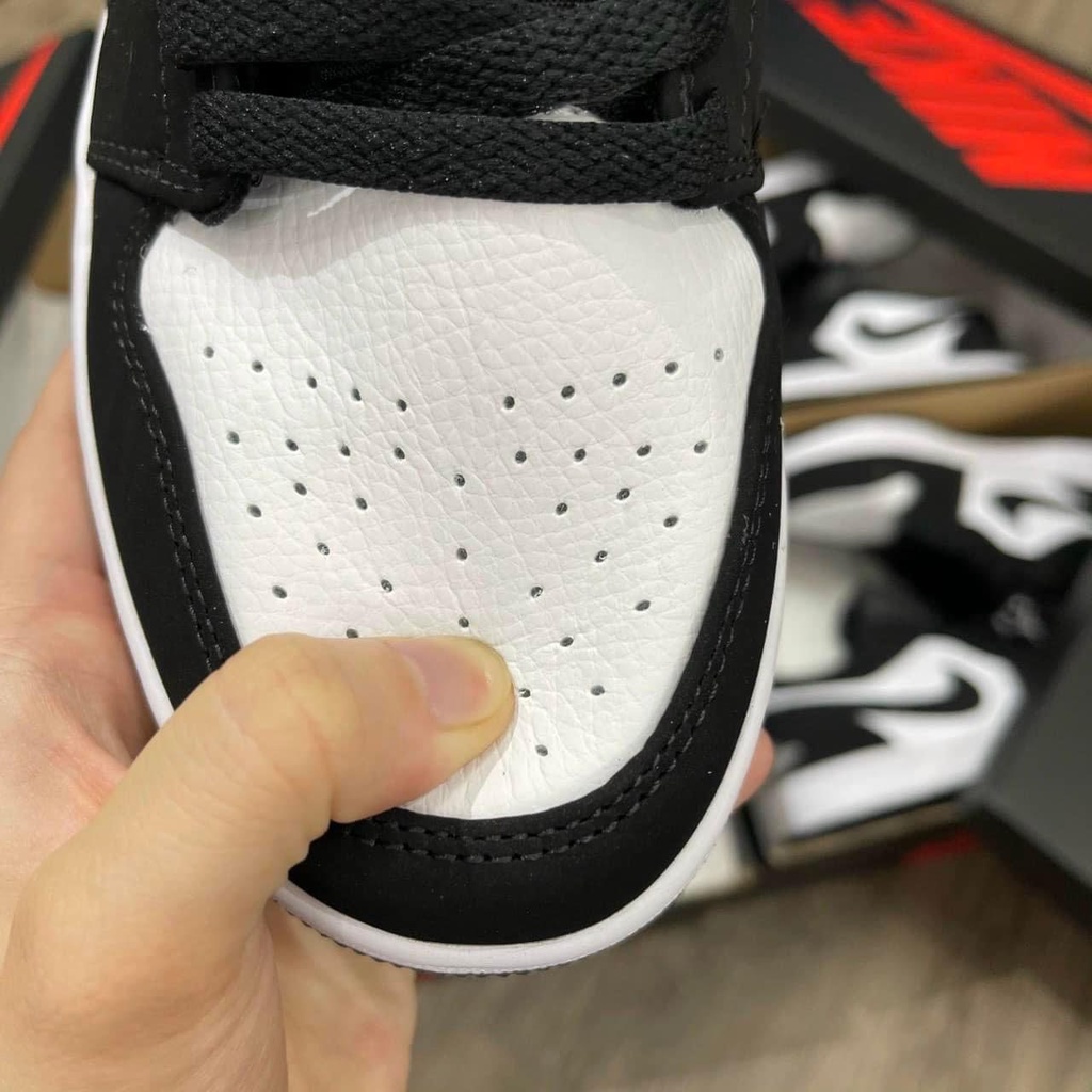 giày jd cổ thấp 2 màu đen trắng cực hót da lộn đủ size nam nữ từ 36-43 [full bill box] | BigBuy360 - bigbuy360.vn