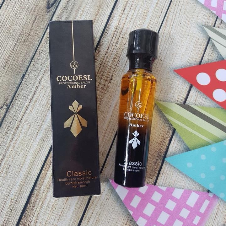 Tinh dầu dưỡng tóc phục hồi tóc kho xơ cao cấp COCOESL AMBER 60ml [HÀNG CHÍNH HÃNG]