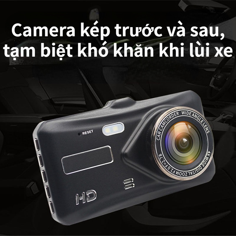Camera hành trình ô tô, Camera hành trình A6 Plus Full HD Đèn LED,ghi hình trước sau, màn hình cảm ứng,thẻ nhớ 32G | BigBuy360 - bigbuy360.vn