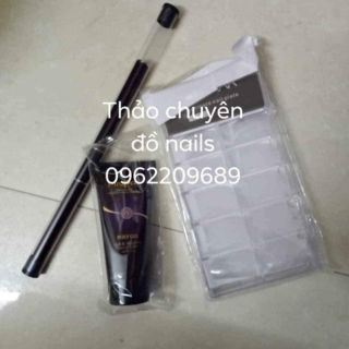gel gôm, móng úp, chổi đắp gel
