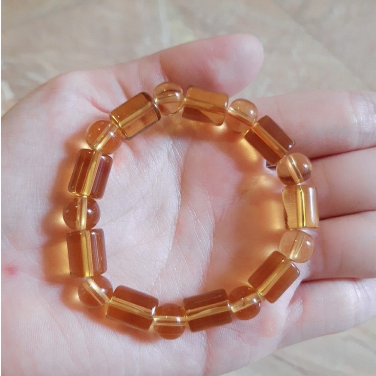 Vòng tay đá hạt đốt trúc phong cách thời trang dành cho cả Nam và Nữ