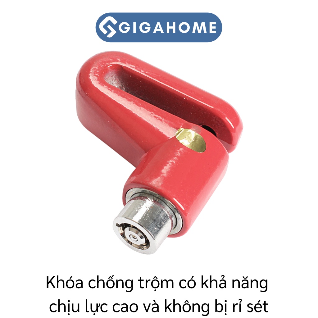 Ổ Khóa Đĩa, Phanh Xe Máy, Xe Đạp GIGAHOME Chống Trộm, Chịu Lực Cao 4686