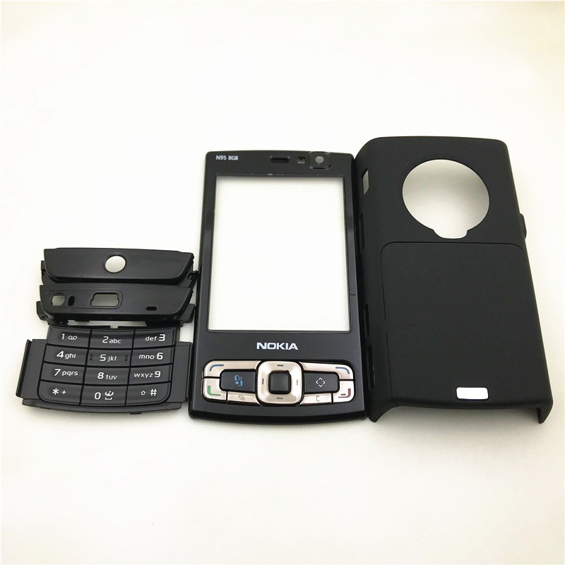 Ốp Điện Thoại + Nắp Pin + Bàn Phím Tiếng Anh Cho Nokia N95 8G