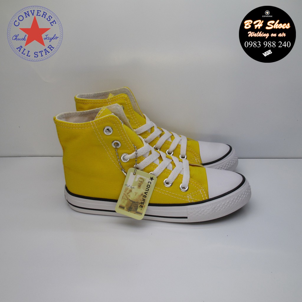 [Hộp CV] Giày Converse classic trẻ em cổ cao cổ điển vải canvas cao cấp đầy đủ tem, tag, tặng kèm hộp hãng.