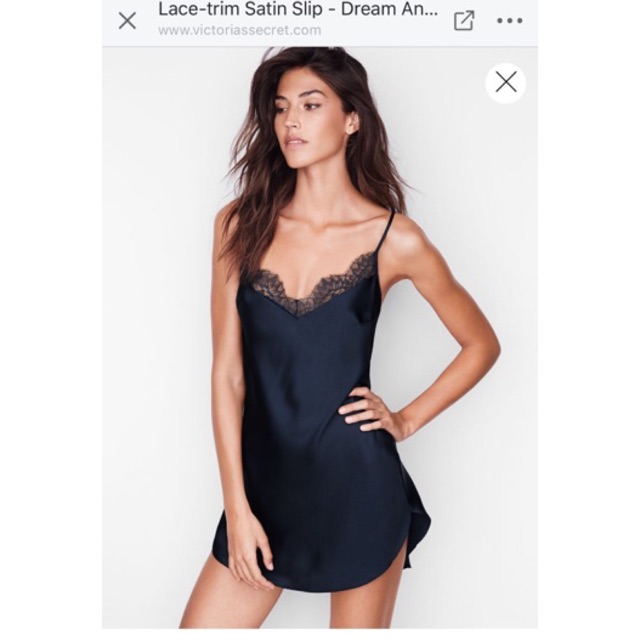 Size m Váy ngủ lụa Victoria Secret