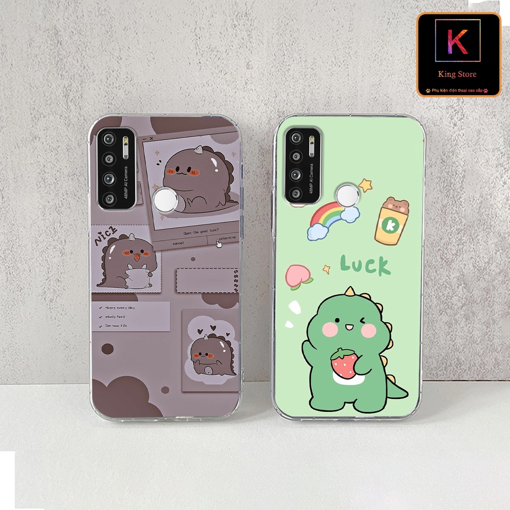 Ốp lưng Vsmart Live 4 - Vsmart live - Ốp in hình khủng long DinoCute, giá tốt