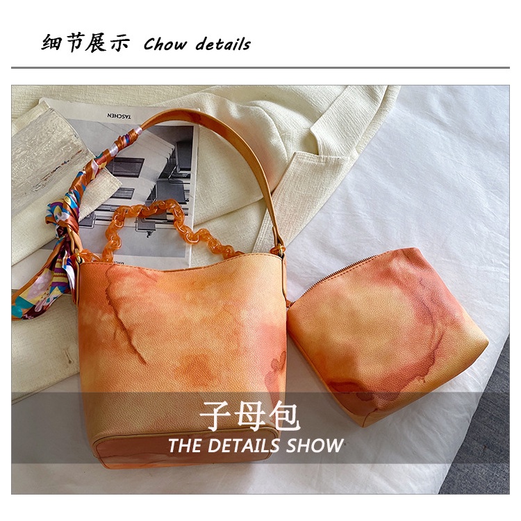 Túi Đeo JASMIN NOIR Chéo Da PU Phối Dây Xích Thời Trang Nữ Cao Cấp