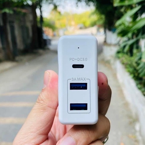 Củ Sạc Nhanh Grandstart 61W - 3 Cổng - Quick Charge 3.0 - PD 60W - Bảo Hành 12 tháng -1 Đổi 1