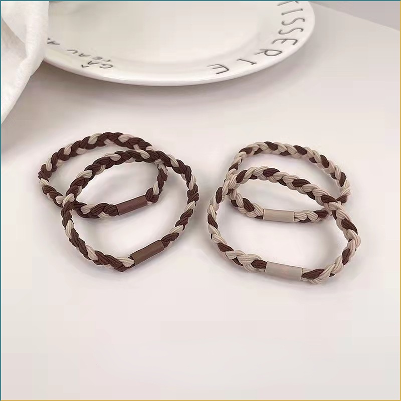 Dây Buộc Tóc Cao Su Co Giãn Tốt Thiết Kế Đơn Giản Phong Cách Nhật Hàn Xinh Xắn