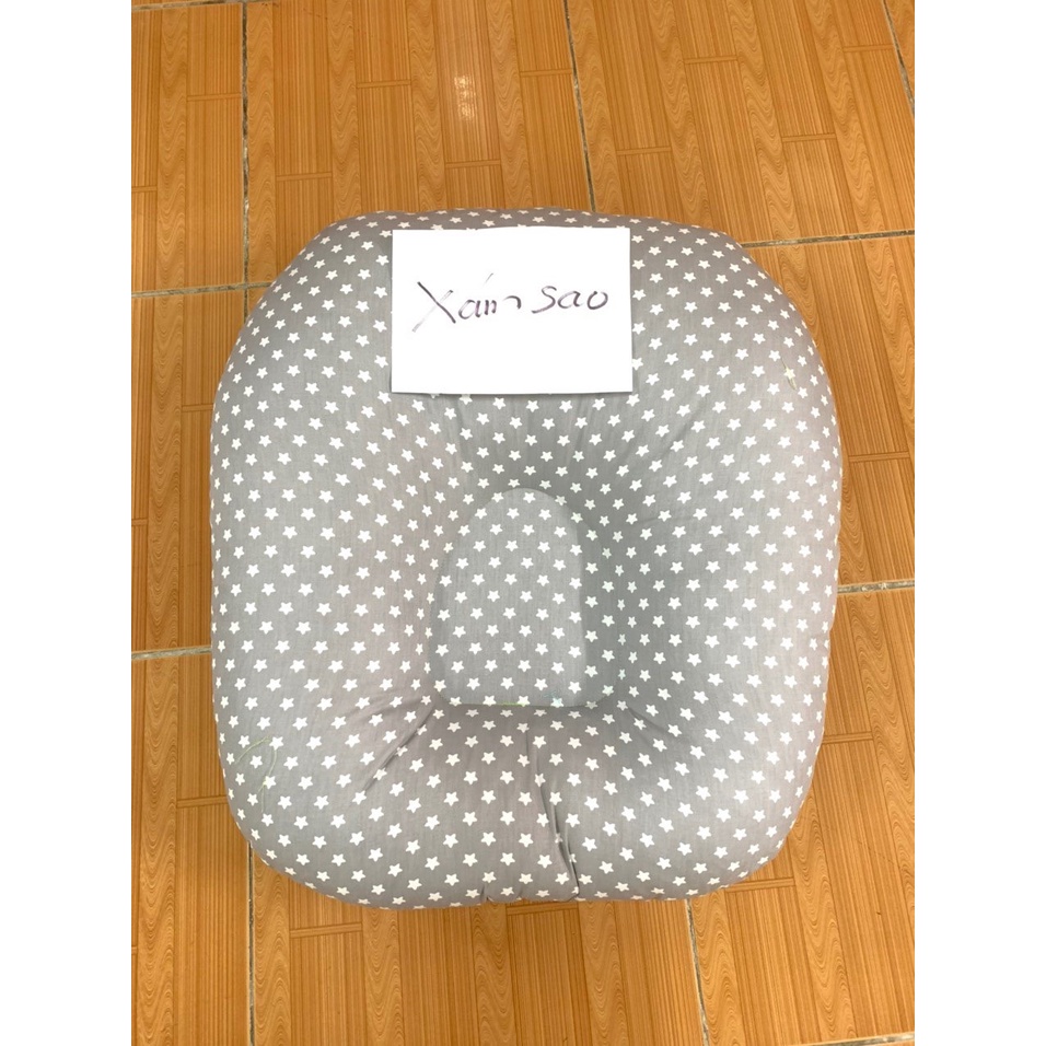 Gối Chống Trào Ngược Cho Bé 0-2 Tuổi Chất Cotton Cao Cấp Cỡ Size Đại