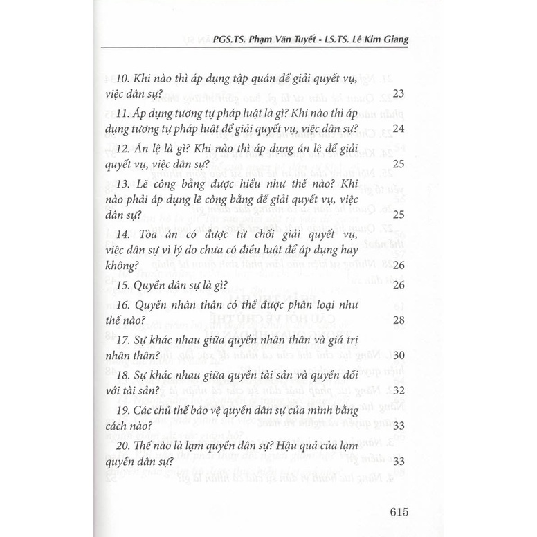 Sách - Câu Hỏi Thường Gặp Trong Lĩnh Vực Dân Sự