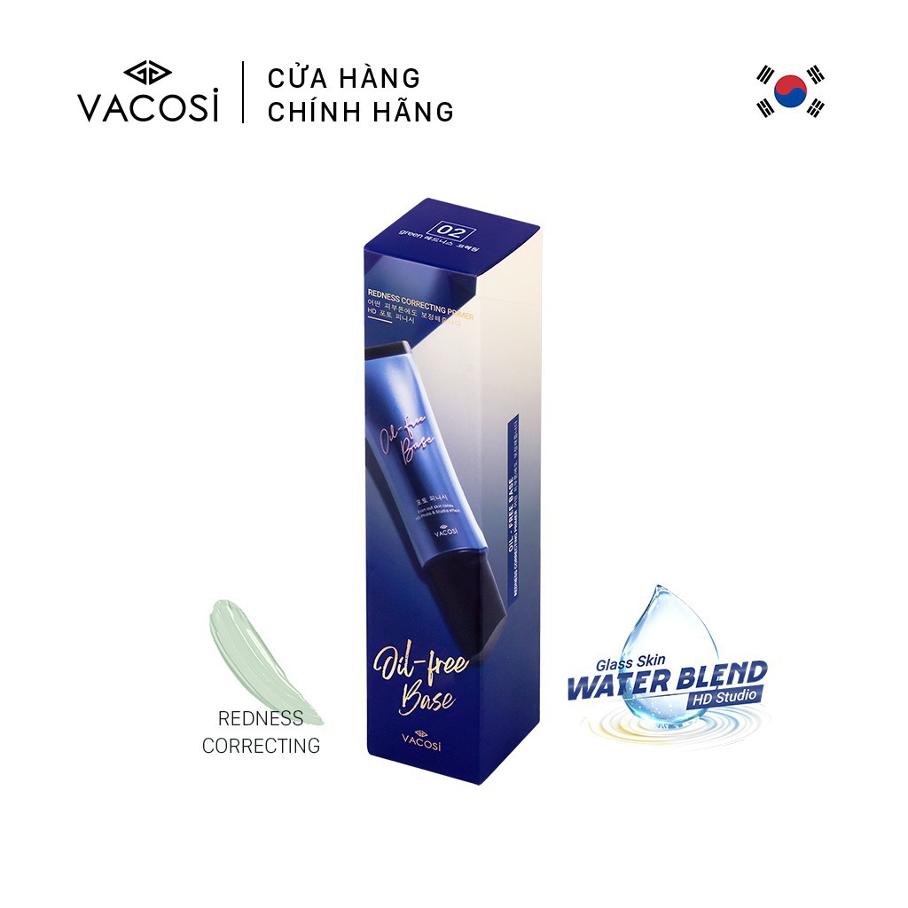 KEM LÓT TRANG ĐIỂM SÁNG DA VACOSI NATURAL STUDIO OIL-FREE BASE #02 GREEN | BigBuy360 - bigbuy360.vn