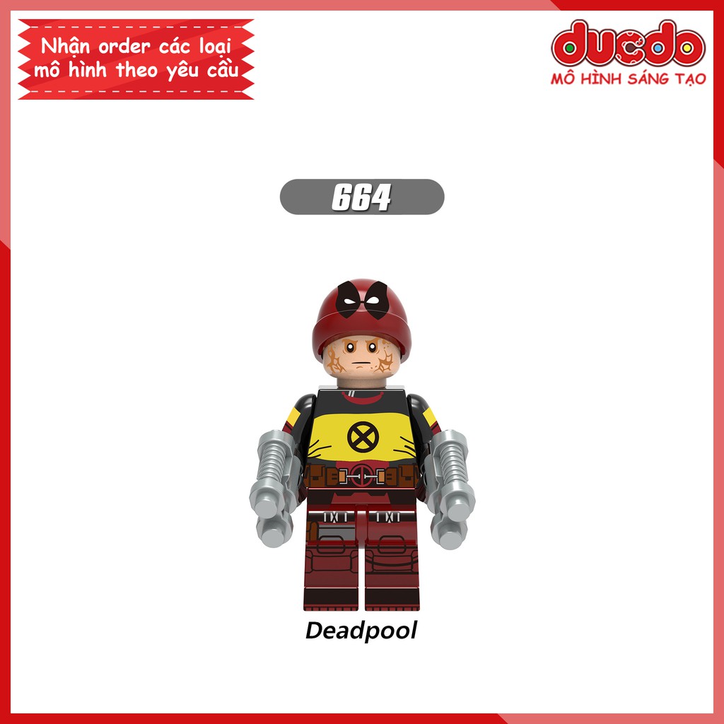 Minifigures Cranage, Domino, Spiderman, Venom, Deadpool, Cable, Warhead - Đồ chơi Lắp ghép Mini SuperHero XINH X0166