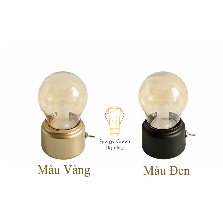 Đèn Ngủ LED Energy Green Lighting Mini Decor Giả Đèn Dầu JP-TTN - Pin Sạc Tích Điện Sáng 25 Giờ Liên Tục-Ánh Sáng Vàng